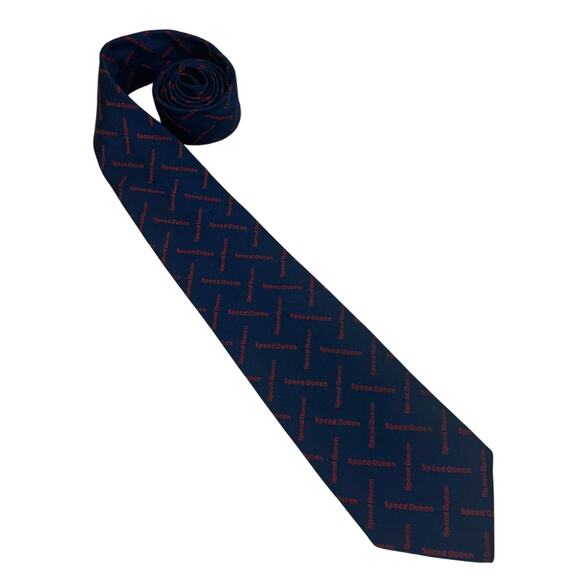 Givenchy Other - Givenchy Vintage Gentleman Paris Navy Red "Speed Queen" Silk Blend Necktie